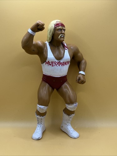WWF LJN Hulk Hogan White Hulkamania Shirt Wrestlin...