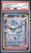 2025 POKEMON PRE EN-PRISMATIC EVOLUTIONS #149 VAPOREON EX PSA 10 on eBay