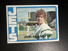 1972 Topps #13 John Riggins RC New York Jets Rookie Card - Vgex. rookie card picture