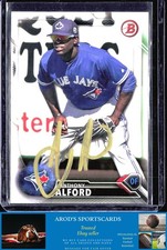2016 Bowman Draft *Anthony Alford **Card #BD-170** AUTO (RC)