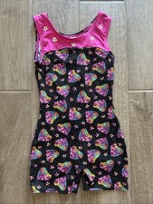 Moret Biketard Unitard Leotard Bodysuit Tank Colorful Hearts Glitter New Girl
