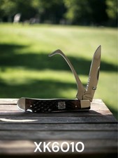 Twisted X Hoof Pick Folding Serrated Stainless Steel Knife