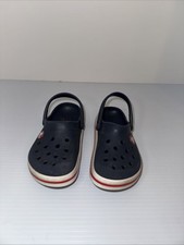 Crocs Crocband Clogs Shoes Navy Blue Red - Child's Size 11 Child