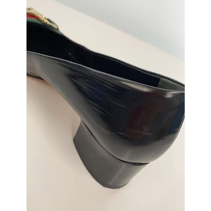 GUCCI Pumps Heel Horsebit Sherry Line Leather Black EU37.5/US7.5 113333c thumbnail 9
