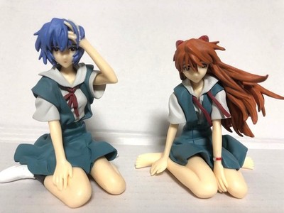 Rare Evangelion Rebuild Collection Figure Set All 2 Types Authentic Collectible