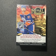 2023-24 Skybox Metal Universe NHL Hockey Factory Sealed Blaster Box 5 Packs 