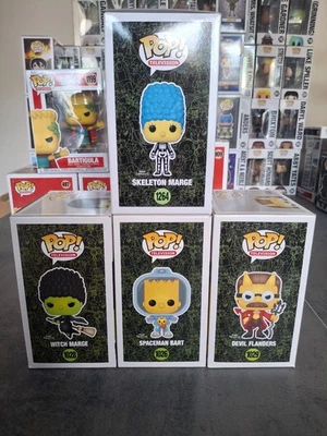 4 Funko pop Simpson horror show 2 marge , 1 Bart Simpson et 1 Ned flanders - Photo 1/4