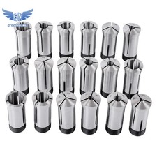 18 Pcs 1/16 1-1/8" 16ths Precision 5C Collet Set .0006" TIR Certificate