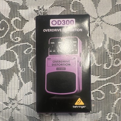 Behringer OD300 Analog Overdrive/Distortion Effects Pedal for Electric Guitar