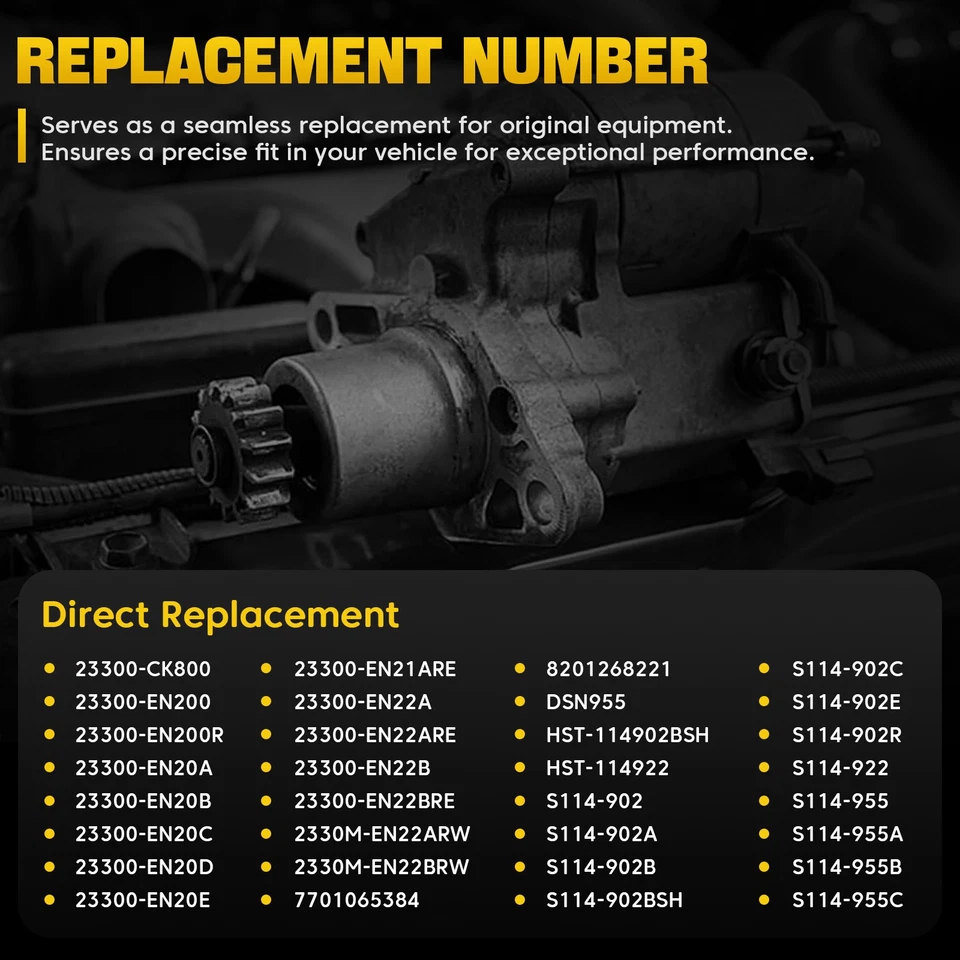 Arranque 17982S para Nissan Sentra 2007-2019 y Chevrolet City Express 2015-2018 Foto 3 de 4