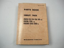 Genuine 1988 Komatsu FD 20 23 25 28 30 L S -10 Forklift Parts List Parts List