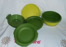 Tupperware 101 Microgourmet Dampfgarer grün 3,0 l, 5 teilig, wie neu