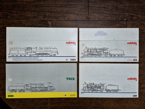 4x SOLO CAJA FUNDA EXTERIOR LOCOMOTORA MARKLIN 33911, 3518, 3099 y TRIX 22595 | Zustand: Used