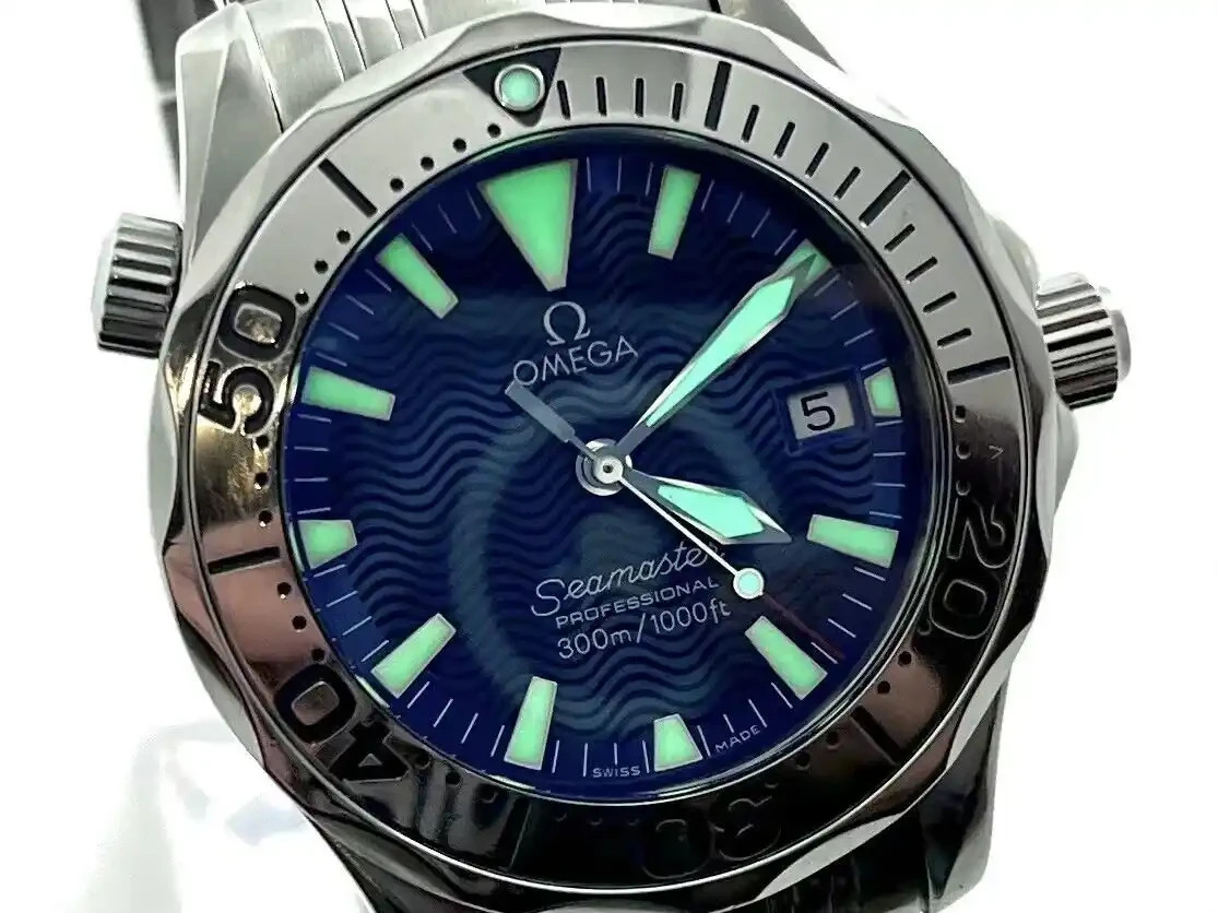 Omega Seamaster Diver 300M Pro Midsize Electric Blue Quartz Watch