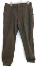 The North Face Pants Womens 8 Olive Green Utility Jogger Elastic Cuff Cotton