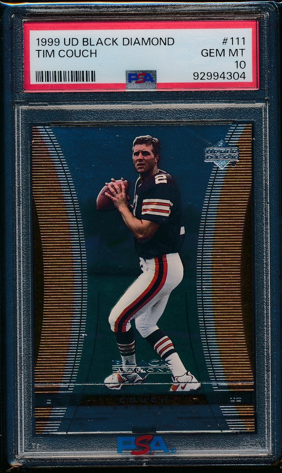 Tim Couch Upper Deck Black Diamond #111 Base