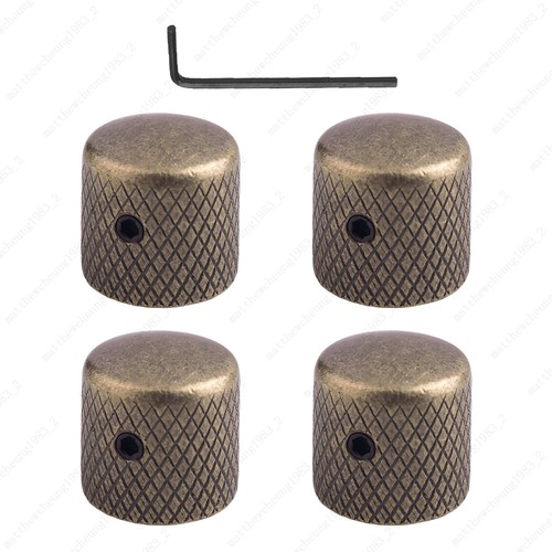 1/2/3/4 pcs 18-Splines Metal Guitar Dome Volume Tone Knob For Les Paul SG 2Color - Picture 10 of 11
