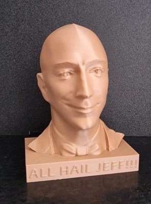 Jeff Jeffrey Preston Bezos Büste 140×110mm Amazon Präsident Kunststoff berühmte Persönlichkeiten