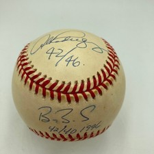 Barry Bonds Alex Rodriguez Jose Canseco 40/40 Club Signed Baseball JSA COA