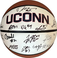 2025 2026 UConn Huskies Team Signed Logo Basketball University Of Connecticut