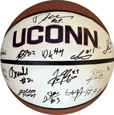 2025 2026 UConn Huskies Team Signed Logo Basketball University Of Connecticut