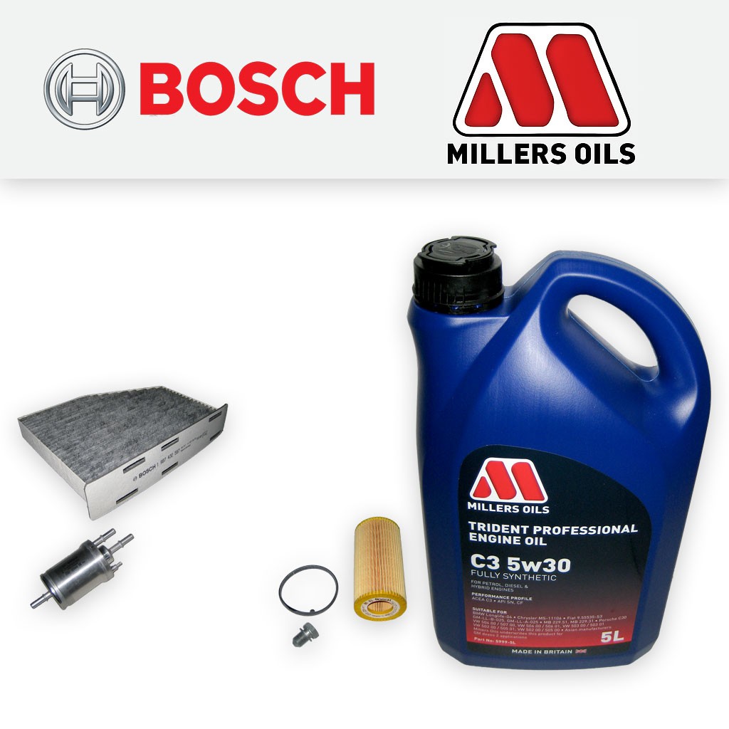 SERVICE KIT for AUDI TT (8J) TTS QUATTRO OIL FUEL CABIN FILTERS +OIL (2008-2014)