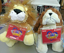 WEBKINZ LIL' KINZ LOT OF 2 LION  BASSET HOUND BOTH WITH CARE TAG  ORIGINAL TAG