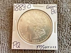 1883-O Morgan Silver Dollar. BU Gem, Very Rare. Super Blast White. MS+++++++