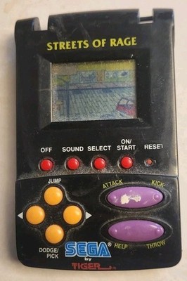 1995 Sega Tiger Pocket Arcade STREETS OF RAGE Handheld Electronic Game Vintage