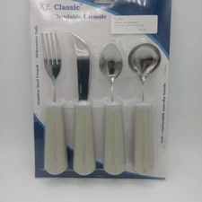 Kinsman Enterprises 11400 KE Classic Bendable Youth Utensil Set, 4 Pieces