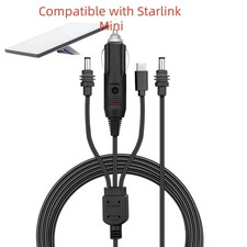 10FT/3M Cable USB-C/Car Charger/DC to DC 3 in 1 For Starlink Mini