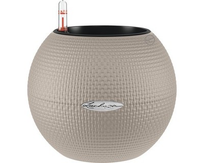 Pflanztopf Lechuza Puro Color Kunststoff Ø 20 cm H 16 cm sand inkl. Erdbewässeru