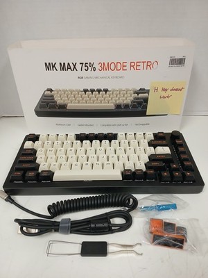 Inland MK MAX 75% 3Mode Retro RGB Gaming Mechanical Keyboard *READ*