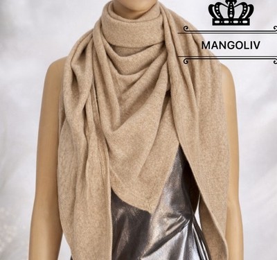 NWT Joie 100% Cashmere Large Triangle Scarf/Shawl 66” * 30