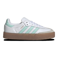adidas Originals Sambae - Girls' Grade School White/Clear Mint/Metallic Gold