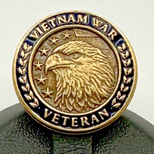 USA Military Vietnam War Veteran Commemorative Lapel Pin