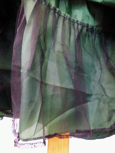 JESSICA HOWARD GREEN SATIN NEW YORK STYLE 50'S PLEATED FLARE MIDI DRESS 12 - Picture 10 of 12