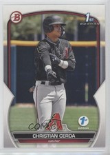 2023 Bowman 1st Edition Christian Cerda #BPPF-56 0nr3