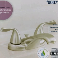 Aquasource Bathroom Faucet Brushed Nickel Finish #0007148