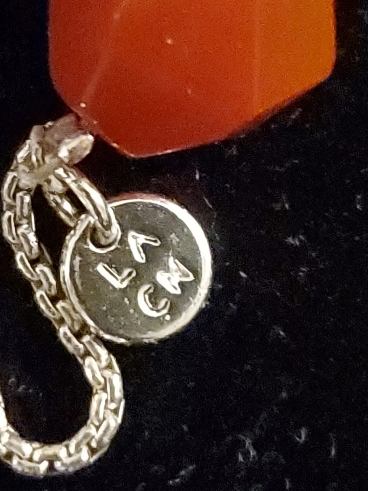 Brazalete de piedras preciosas La Cn enchapado en plata ajustable firmado 5 - 8 pulgadas Foto 4 de 4