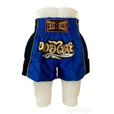 Selling Muay Thai shorts, blue , size M , 1 piece, quality products from Thai