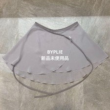 Chacott BYPLIE Ballet Wrap Skirt Silver Gray Standard Length New