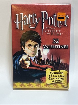 Harry Potter Goblet of Fire Valentines 32 Fold & Seal Cards W/Seals Unopened