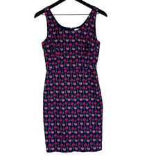 J.Crew Womens Sleeveless Navy Pink Floral Tailored Sheath Dress Mini - 0