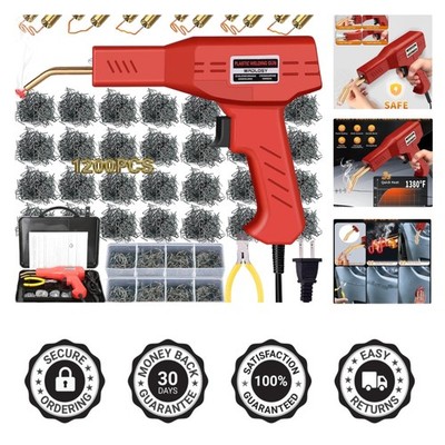 Versatile Plastic Welder Kit with 1200 Staples - Perfect for Automotive Repairs