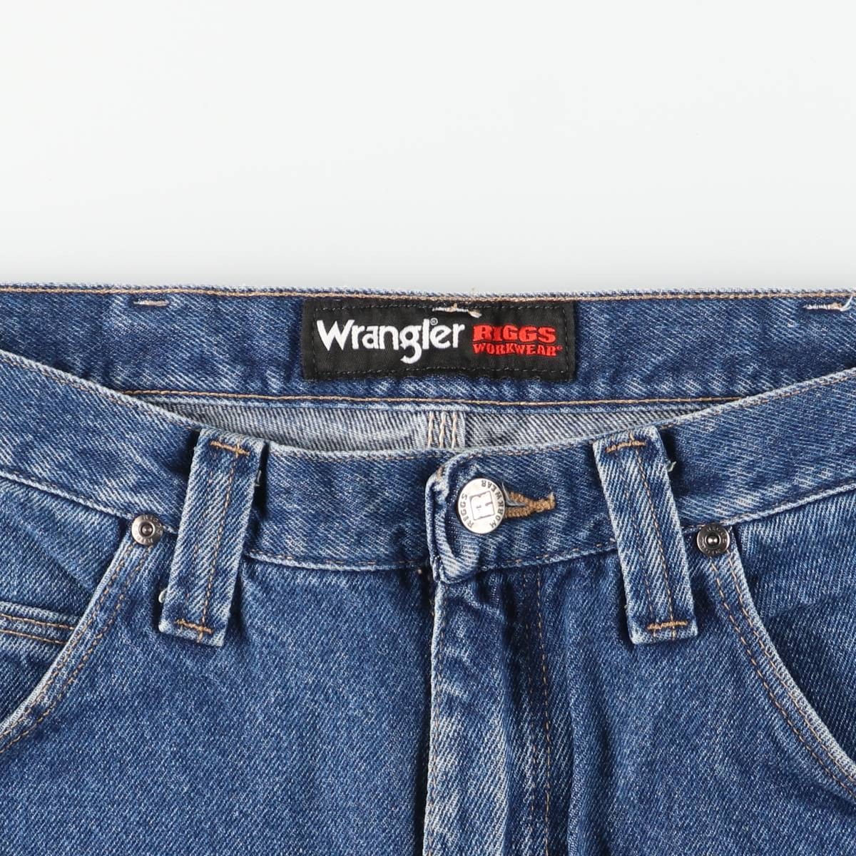 Used Wrangler RIGGS WORKWEAR denim painter pants men's size W34 thumbnail 7