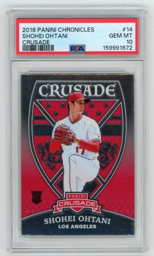 PSA 10 2018 Panini Chronicles Crusade Rookie #14 Shohei Ohtani Angels RC Rookie