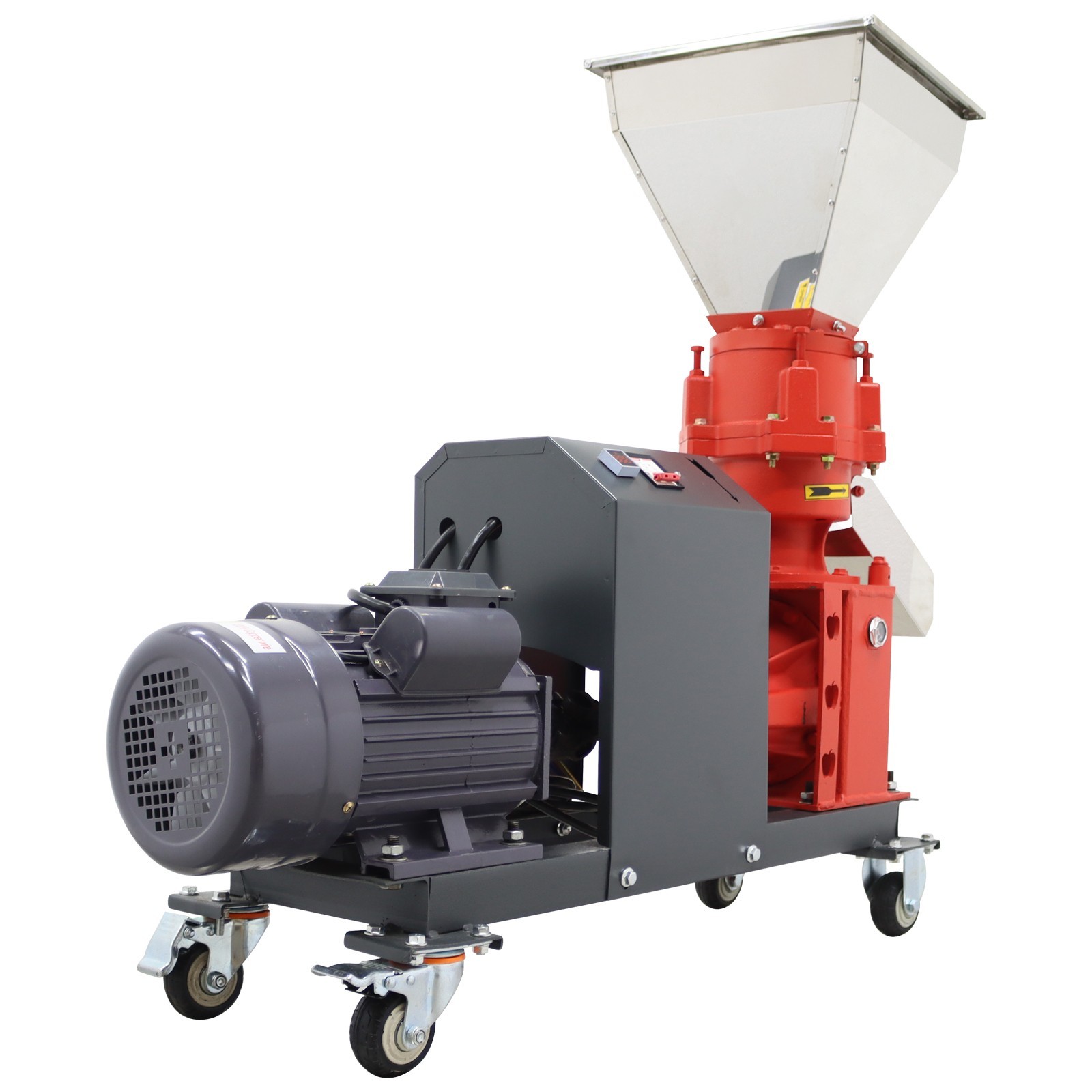 220V 4 Roller Electric 3mm Animal Feed Pellet Mill Machine Feed Pelletizer 3.5KW