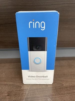 Ring Video Doorbell 2nd Generation Satin Nickel Rechargeable