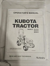Kubota Tractor Owners Manual Book Bx1870 Bx2370 Bx2670
